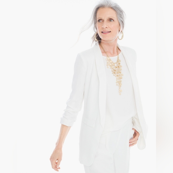NWT Chico's White Blazer - Picture 2 of 5